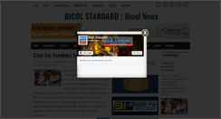 Desktop Screenshot of bicolstandard.com